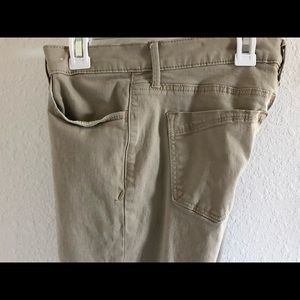 Tan skinny jeans